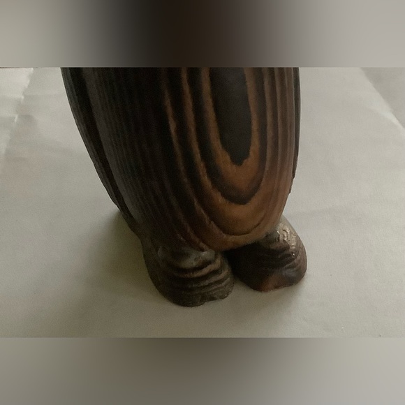 Hand Crafted Cryptomeria Wood MCM Cat Toothpick Holder - Picture 5 of 5